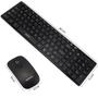 Imagem de Kit Teclado + Mouse Sem Fio Exbom BK-S1000 com Capa de Silicone