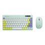 Imagem de Kit Teclado + Mouse Sem Fio K-W71GN Verde TKL C3Tech
