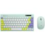 Imagem de Kit Teclado + Mouse Sem Fio K-W71GN Verde TKL C3Tech