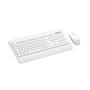 Imagem de Kit Teclado + Mouse Sem Fio KW202 Branco Lecoo