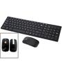 Imagem de Kit Teclado Mouse Sem Fio Wireless Serve Todos Modelos Pc