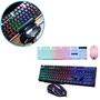 Imagem de Kit Teclado + Mouse USB Gamer Combo Led Rainbow Jogos PC Notebook Shipadoo