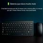 Imagem de Kit Teclado Mouse Wireless iMac iPad Android Phone Smartv Nf Longa Vida Pilhas De 24 Meses