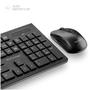 Imagem de Kit Teclado Multimídia + Mouse Sem Fio 2.4ghz  Preto Com Anatel 5+ ChipSCE