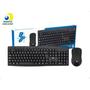 Imagem de Kit Teclado Multimídia + Mouse Sem Fio 2.4ghz  Preto Com Anatel 5+ ChipSCE