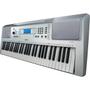 Imagem de Kit Teclado Musical Arranjador YPT 370 Yamaha Prata 61 Teclas + Capa