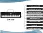 Imagem de Kit Teclado Musical Casio CTK-3500 5/8 61 Teclas Com Sensibilidade ao Toque Capa, Suporte e Fonte