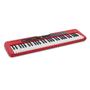 Imagem de Kit Teclado Musical CASIOTONE CT-S200 CASIO Vermelho Aplicativo Chordana Play + Capa + Suporte X