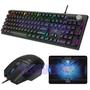 Imagem de Kit Teclado RGB Gamer 3 em 1 USB T202 - Aula