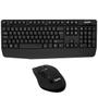 Imagem de Kit Teclado Sem Fio Quanta QTKTM12 Portugues + Mouse 1.600 Dpi - Preto