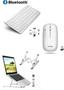 Imagem de kit Teclado sem Fio Silencioso Bluetooth e  Mous, Bluetooth e suporte de Notebook Aluminio