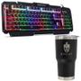 Imagem de Kit Teclado Semi Mecânico BK-G200 + Copo Térmico Inox 473ml