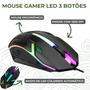 Imagem de Kit teclado semimecânico com mouse e mouse pad gamer extragrande