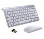 Imagem de Kit Teclado Slim Com Mouse Sem Fio 2.4g Ultra Fino Para Pc Notebook Prata