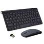 Imagem de Kit Teclado Slim Com Mouse Sem Fio 2.4g Ultra Fino Para Pc Notebook Preto