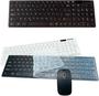 Imagem de Kit Teclado Wireless Sem Fio Ultra Fino Com Mouse E Capa Protetora Hoopson