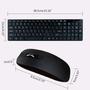 Imagem de Kit Teclado Wireless Sem Fio Ultra Fino Com Mouse E Capa Protetora Hoopson