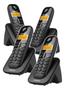 Imagem de Kit Telefone Sem Fio 3110 Preto com + 3 Ramais TS 3111 Preto