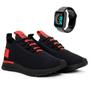 Imagem de Kit Tênis Academia Masculino Esportivo Caminhada Olimp BF Shoes + Smartwatch