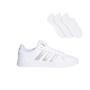 Imagem de Kit Tênis Adidas Grand Court Base 2.0 Feminino + 3 Pares de Meias