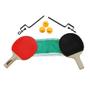 Imagem de Kit Tênis De Mesa Ping Pong 2 Raquetes, 3 Bolinhas E 1 Rede