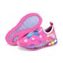 Imagem de Kit Tenis Infantil Feminino Led Calcefacil Stitch Rosa + Oculos+relogio