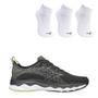 Imagem de Kit Tênis Mizuno Wave Fujin Masculino + 3 Pares Meia Mizuno