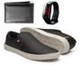 Imagem de Kit Tênis Sapatênis Slip on Casual Clássico Masculino com carteira e relógio digital Store P.B R104