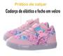 Imagem de kit Tenis Sapato calçado De Sereia Criança De Led Luzinha + Pulseira