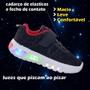 Imagem de Kit tenis sapato de led luz infantil masculino menino + relogio