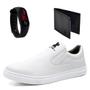 Imagem de Kit Tênis Slip On Hfast Shoes Elástico Sola Borracha com Carteira e Relogio