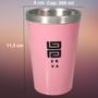 Imagem de Kit Tereré Black Erva Mate 500g + Copo Alumínio Térmico ROSA + Bomba Clássica Preta-Acompanha Scoop