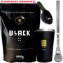 Imagem de Kit Tereré Black Erva Mate 500g + Copo de Alumínio Térmico + Bomba Inox + Acompanha colher medidora