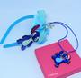 Imagem de Kit Tiara Arquinho com Laço Acessório de Cabelo Moda Infantil Crianças + Colar Desenho animado Lilo angel Stitch