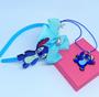 Imagem de Kit Tiara Arquinho com Laço Acessório de Cabelo Moda Infantil Crianças + Colar Desenho animado Lilo angel Stitch
