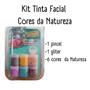 Imagem de Kit Tinta Cores Da Natureza Maquiagem Artistica Facial Corpo