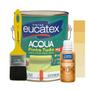 Imagem de Kit Tinta Epoxi Base Água Azulejos Banheiro 3,6l + Xadrez 50ml e Pincel Trincha 2" Cores