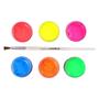 Imagem de Kit Tinta para Rosto Líquida Neon e Pincel 15ml com 6 Cores - Colormake