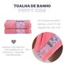 Imagem de Kit toalha de banho puppy kids 02 unidades infantil rosa