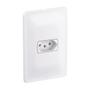 Imagem de Kit Tomada 10A com Suporte e Placa 4x2 Branco PIAL Zeffia Legrand