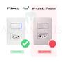 Imagem de Kit Tomada 20A 2P+T Interruptor Simples com Led Placa e Suporte 4x2 Branco PLUS+