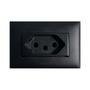 Imagem de Kit Tomada 20A Bivolt Com Placa Para Móveis PIAL Plus+ Preto Legrand