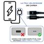 Imagem de Kit Tomada / Caixinha / Fonte / Carregador de Parede - 2 saídas - Usb + Tipo C 3A - c/ Cabo lightning entrada Tipo C - Ultra rápido
