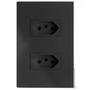 Imagem de Kit Tomada Dupla 10A 4X2 Brs12170-3Gf