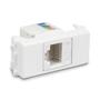 Imagem de Kit Tomada Padrão Brasileiro TWDIN - Conector RJ45  (Ethernet) Categoria 5E + Suporte Branco