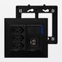 Imagem de Kit Tomada Triplex com Interruptor + Tomada USB Duplo-A PIAL Plus+ Legrand