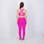 Imagem de Kit Top Com Bojo e Calça Legging Selene Com Recorte Feminino Pink