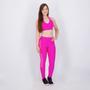 Imagem de Kit Top Com Bojo e Calça Legging Selene Com Recorte Feminino Pink
