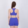 Imagem de Kit Top Com Bojo e Shorts Com Bolso Selene Feminino Azul