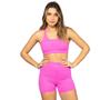 Imagem de Kit Top Feminino + Shorts Academia com Elastano Zero Transparencia Fitness Treino Conjunto Mulher Presente Original Gorilla